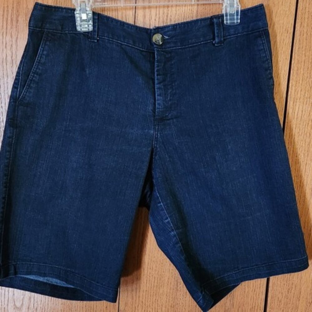 Women's Dockers Blue Jean Shorts Size 14